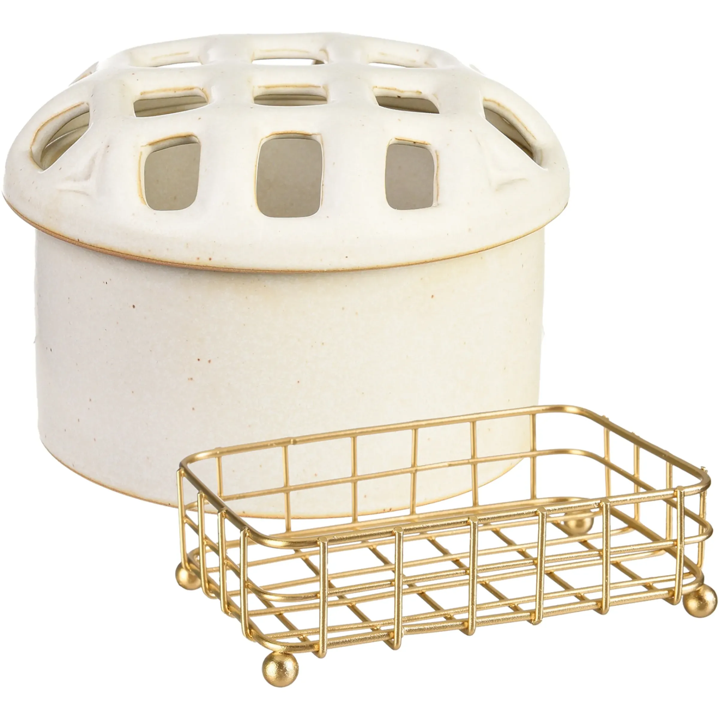 Depot Bad-Utensilien-Set Grid> Badezimmer