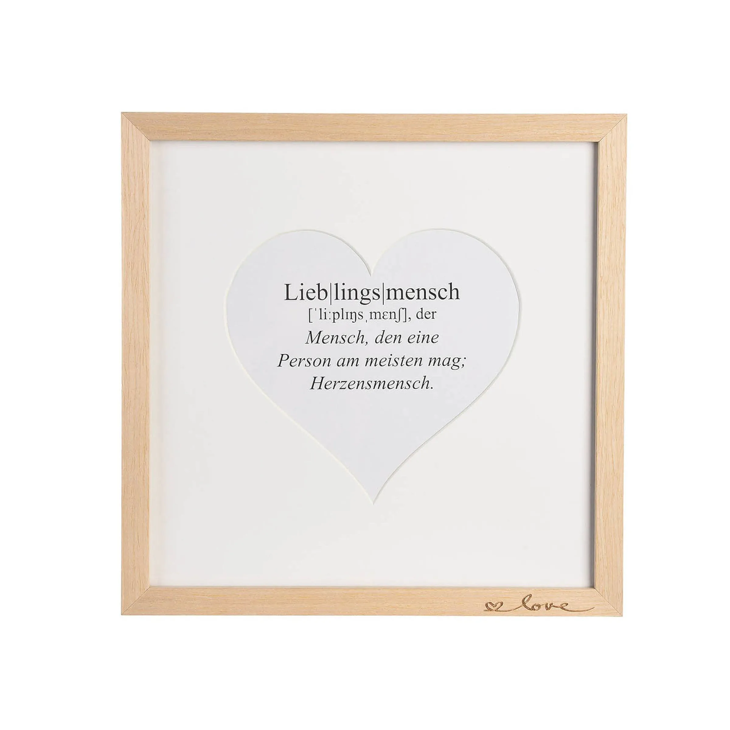 Depot Geschenkideen^Bilderrahmen Love
