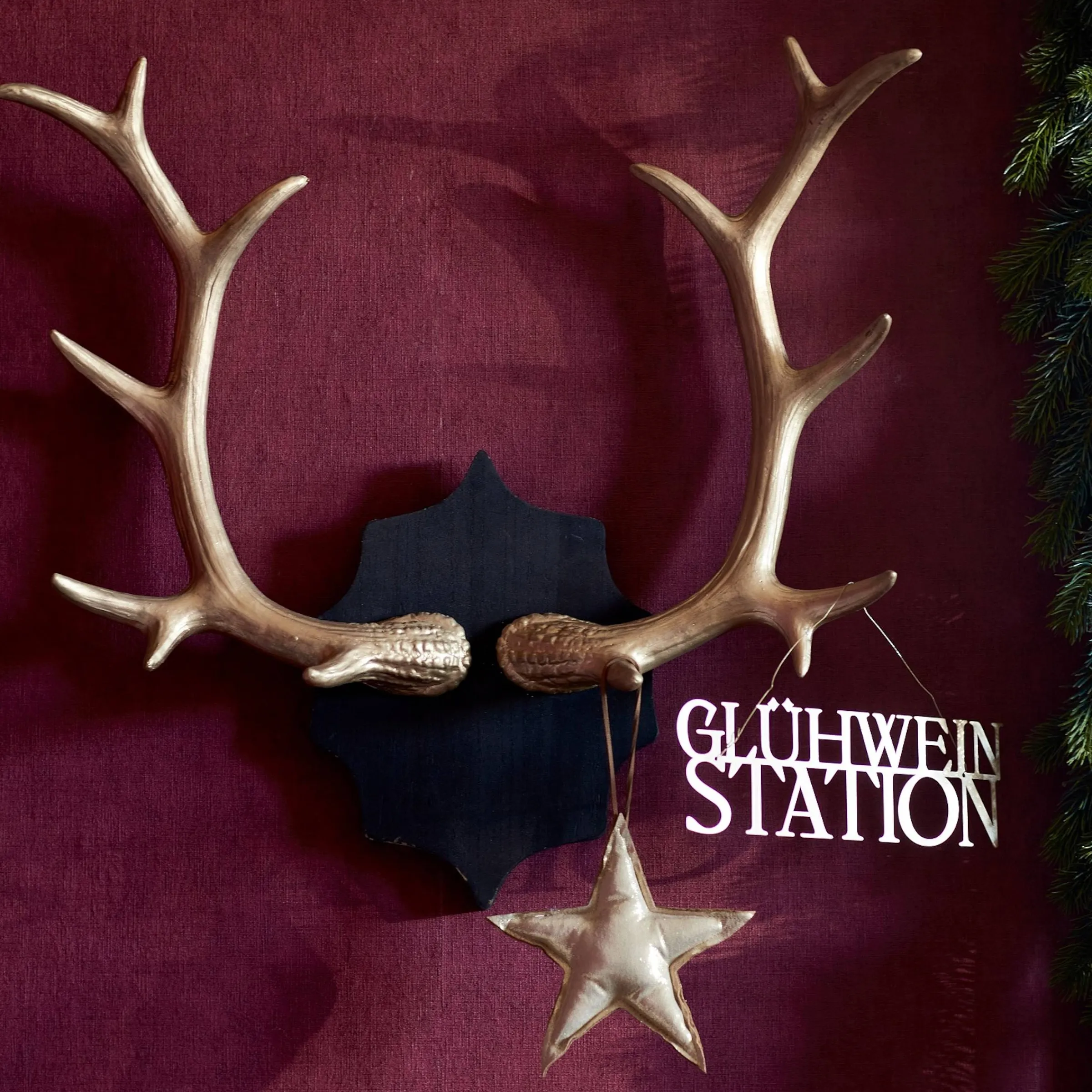 Depot Adventskranz-Deko^Deko-Anhänger Double Star