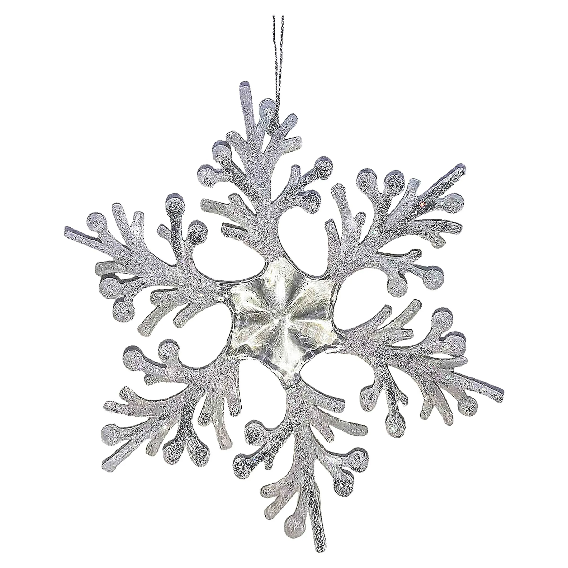 Depot Adventskranz-Deko^Deko-Anhänger Schneeflocke