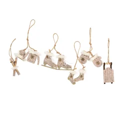 Depot Adventskranz-Deko^Deko-Anhänger-Set Filzfiguren