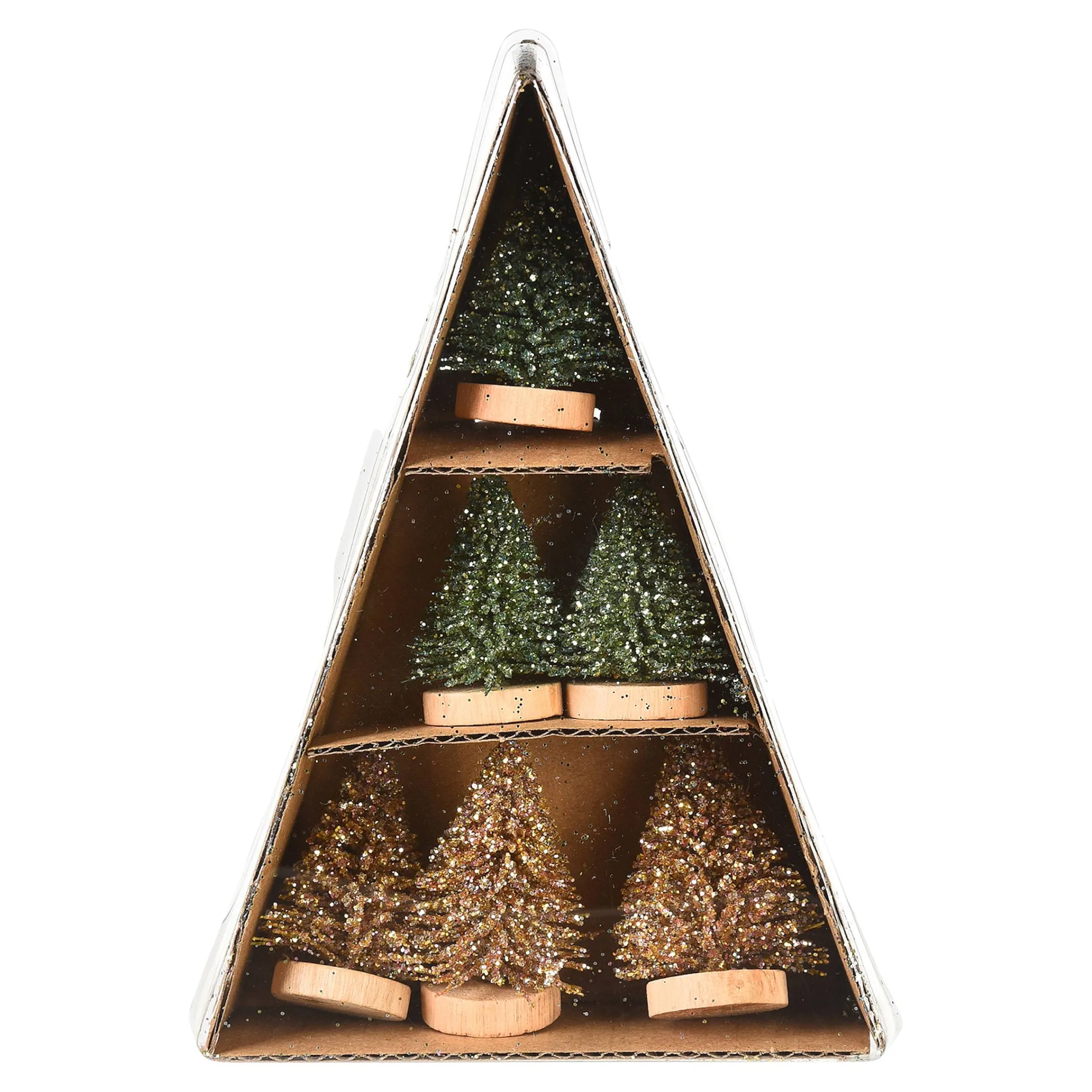 Depot Deko-Figuren & Objekte^Deko-Objekt-Set Minibaum, Beglimmert
