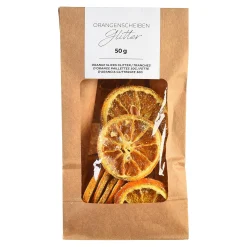 Depot Adventskranz-Deko^Deko-Orangenscheiben Glitter