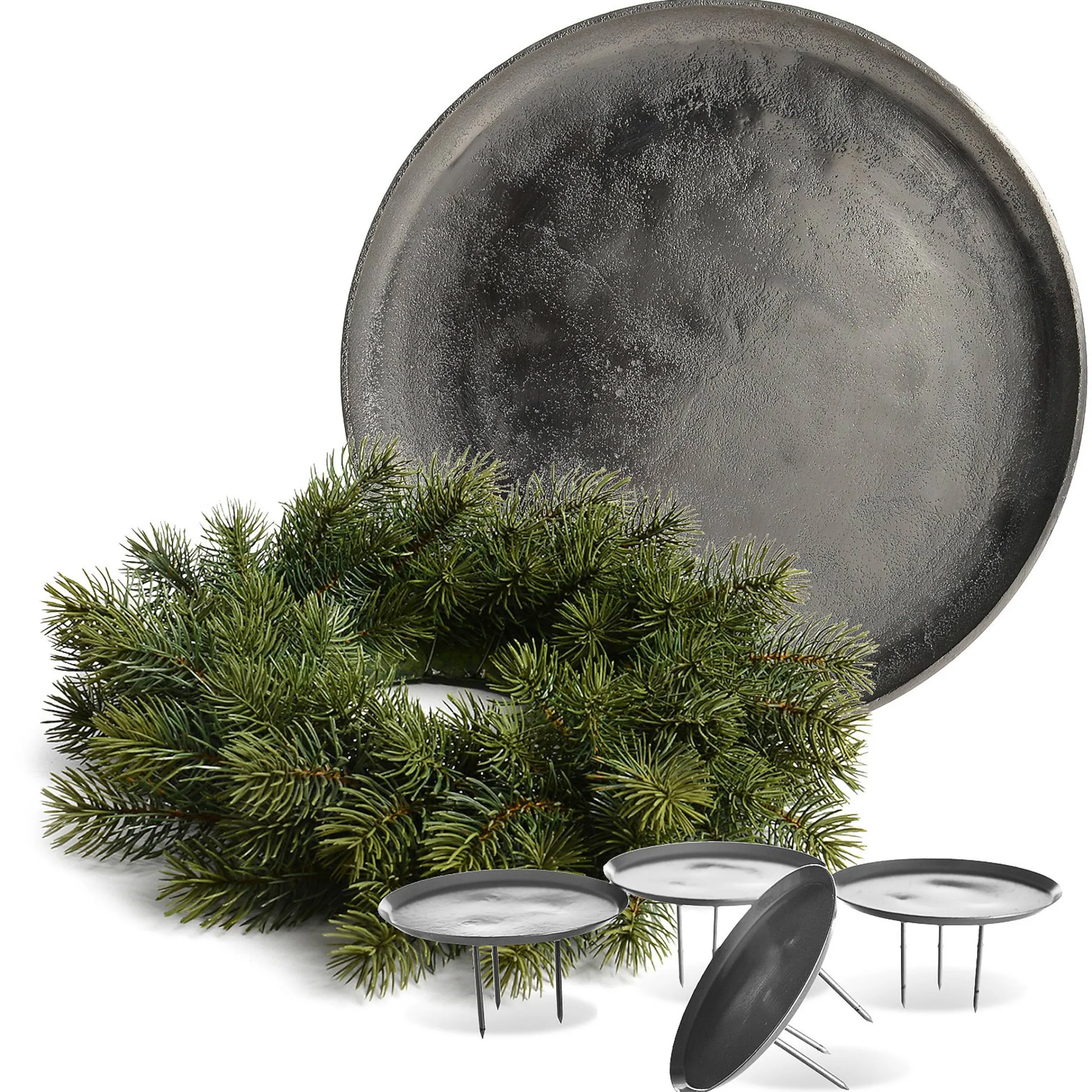 Depot Adventskranze & Zubehör^Deko-Set Adventskranz