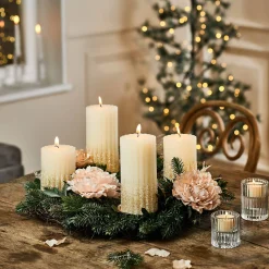 Depot Adventskranze & Zubehör^Deko-Set Adventskranz Christmas Frosty