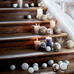Depot Laternen & Kerzenhalter^Deko-Set Weihnachts-Kerzenhalter Glam