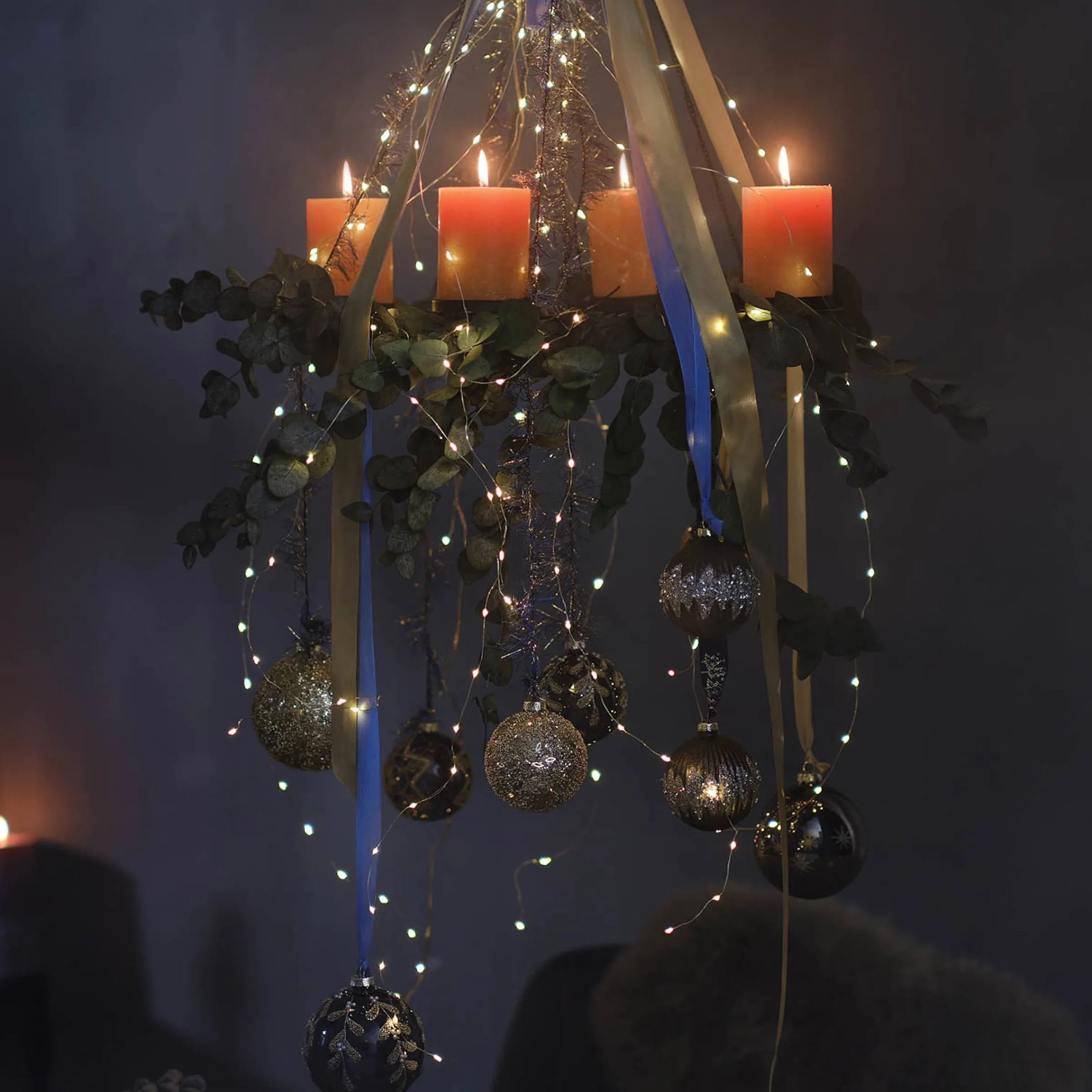 Depot Laternen & Kerzenhalter^Deko-Set Weihnachts-Kerzenhalter Glam