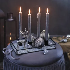 Depot Laternen & Kerzenhalter^Deko-Set Weihnachts-Kerzenhalter Glam