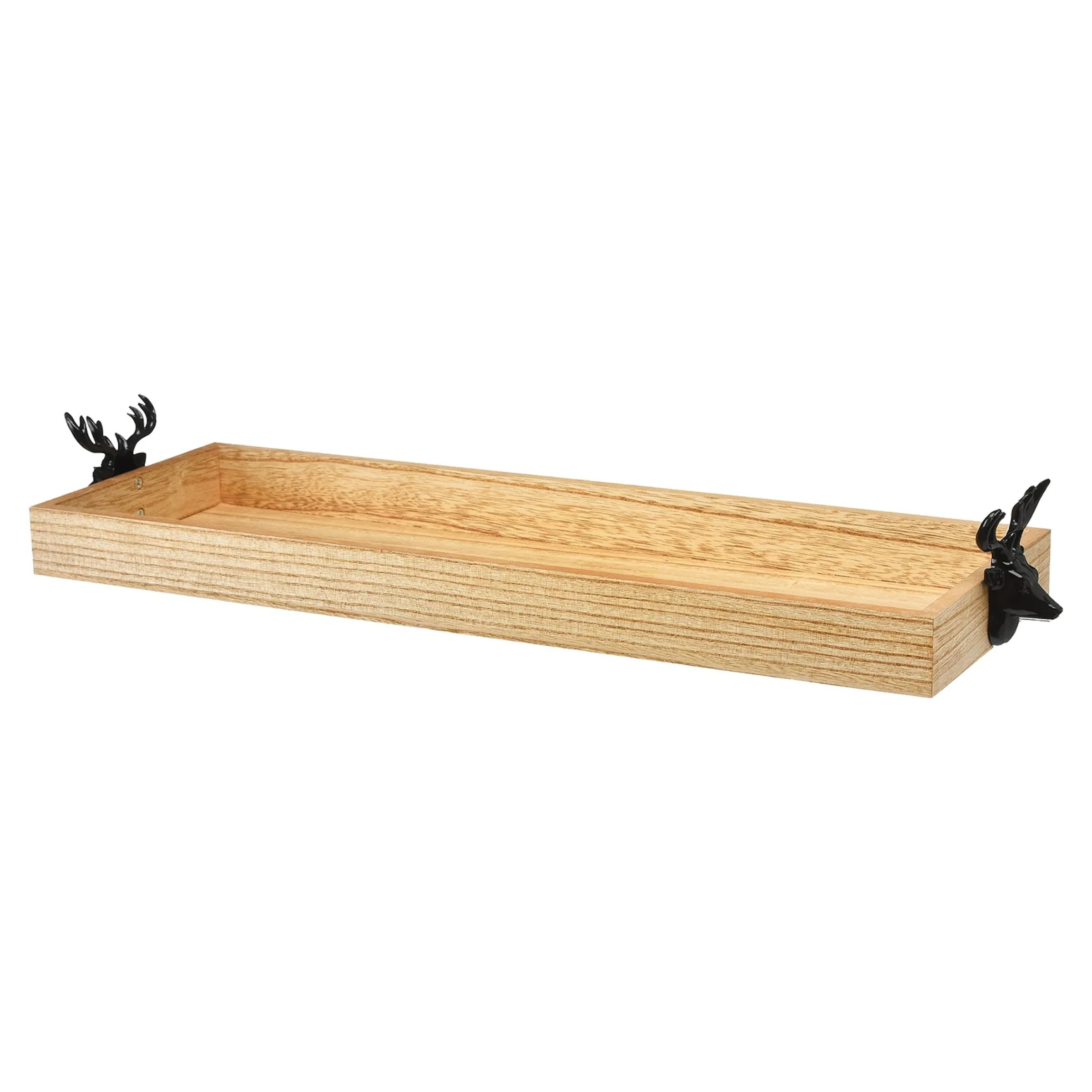 Depot Adventskranze & Zubehör^Deko-Tablett Hirsch