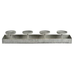 Depot Adventskranze & Zubehör^Deko-Tablett Zinc Mit 4 Tullen