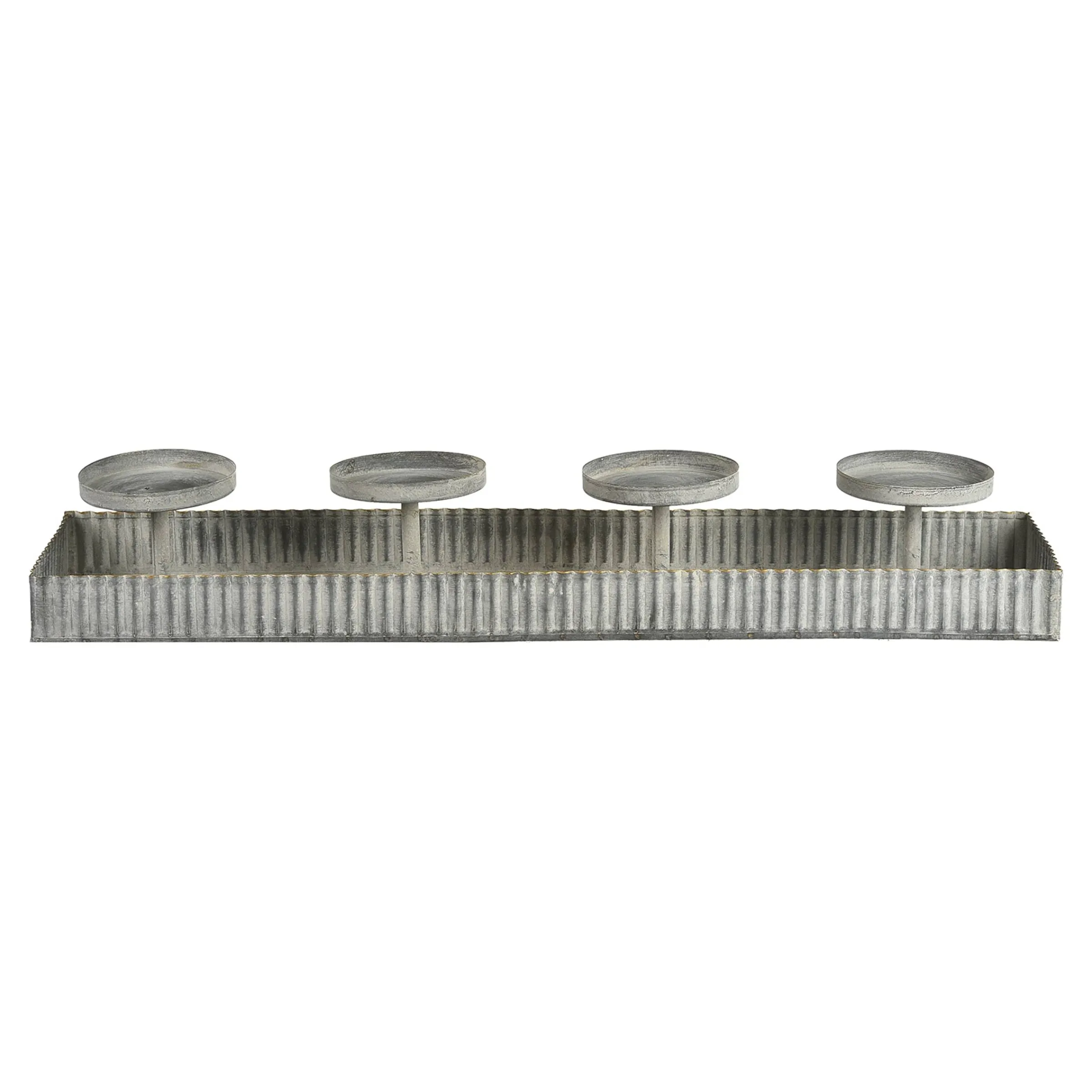 Depot Adventskranze & Zubehör^Deko-Tablett Zinc Mit 4 Tullen