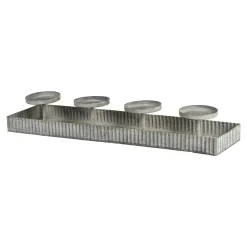 Depot Adventskranze & Zubehör^Deko-Tablett Zinc Mit 4 Tullen