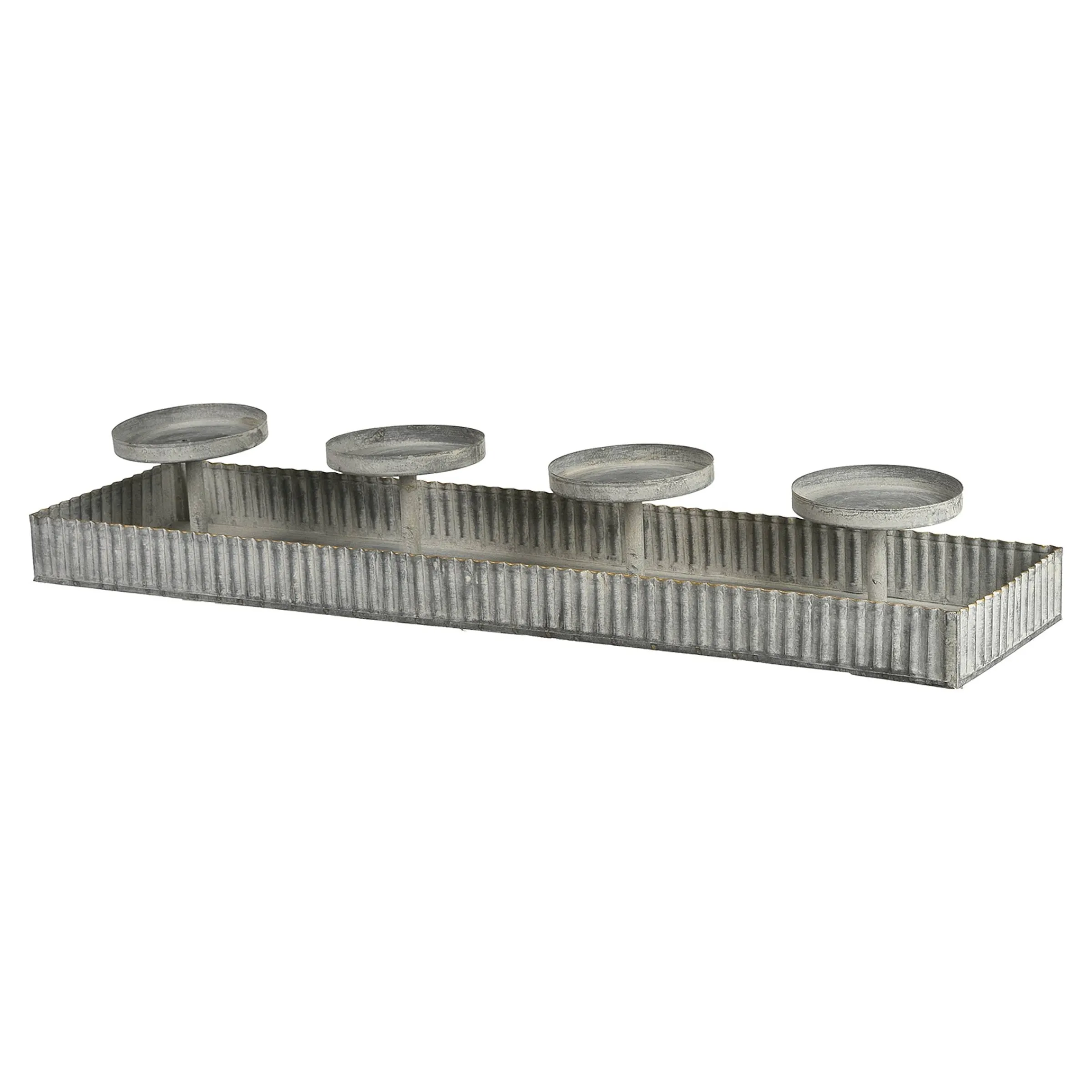 Depot Adventskranze & Zubehör^Deko-Tablett Zinc Mit 4 Tullen