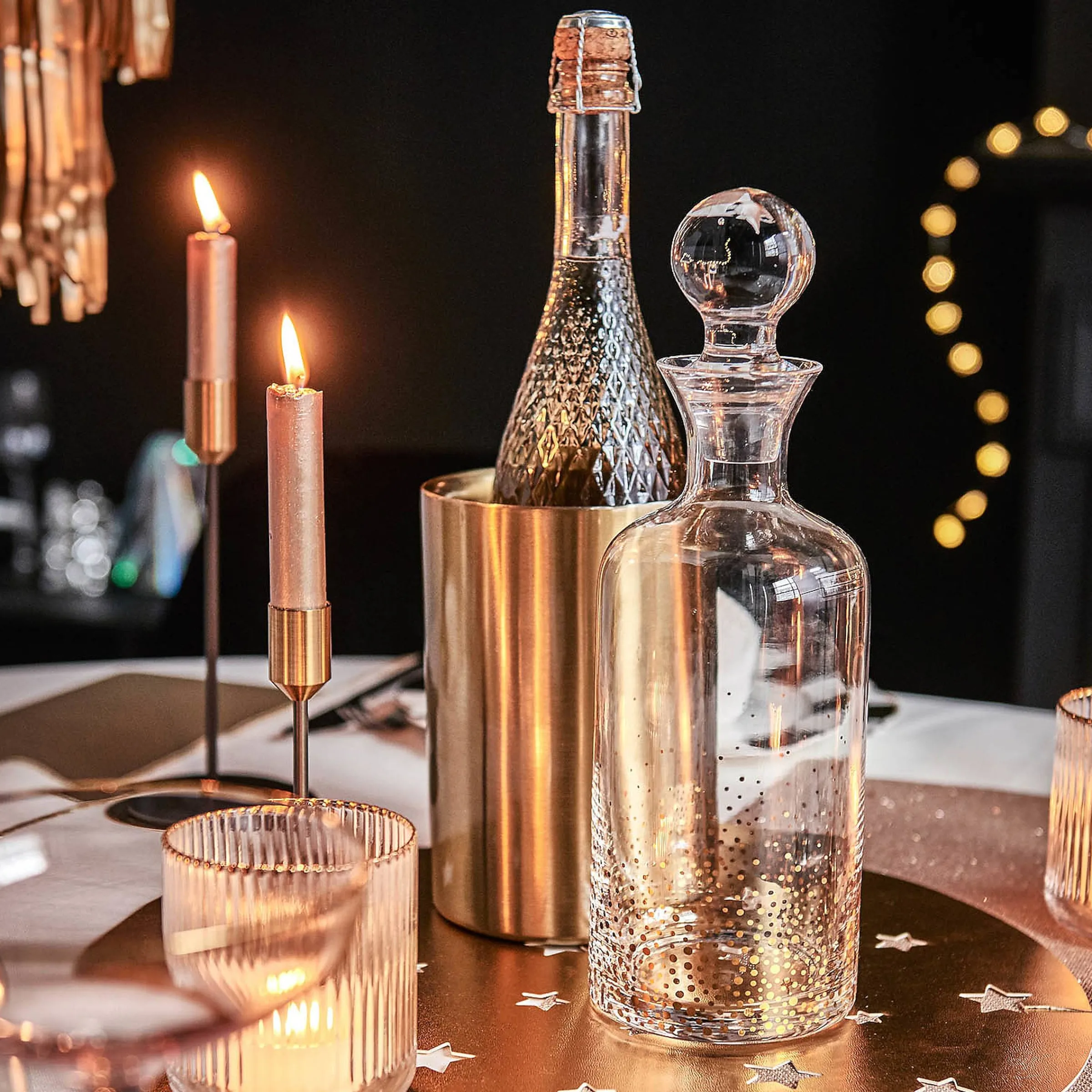 Depot Adventskranze & Zubehör^Deko-Tablett-Set Christmas Glam