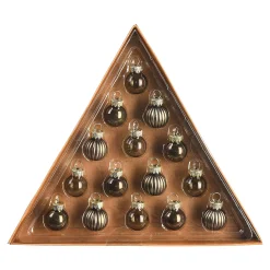 Depot Adventskranze & Zubehör^Deko-Weihnachtstablett Silver Glam