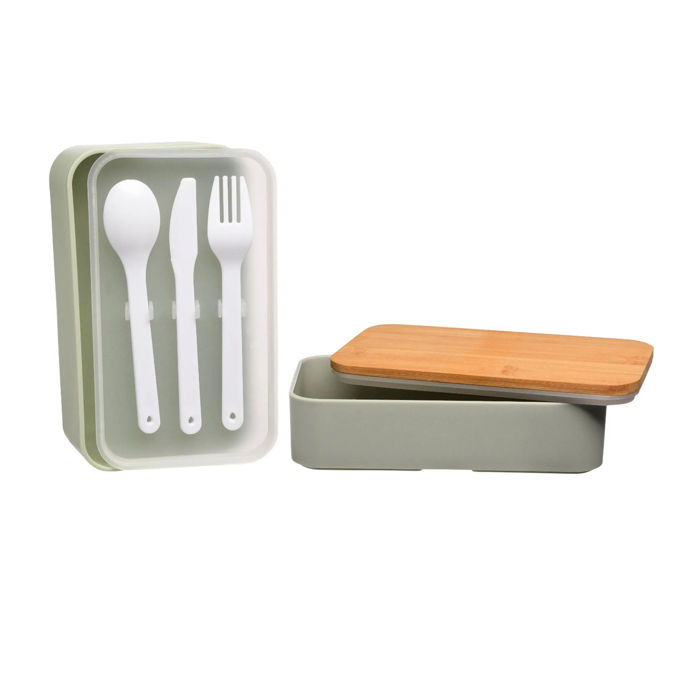 Depot Geschenkideen^Doppel-Lunchbox Mit Mehrwegbesteck