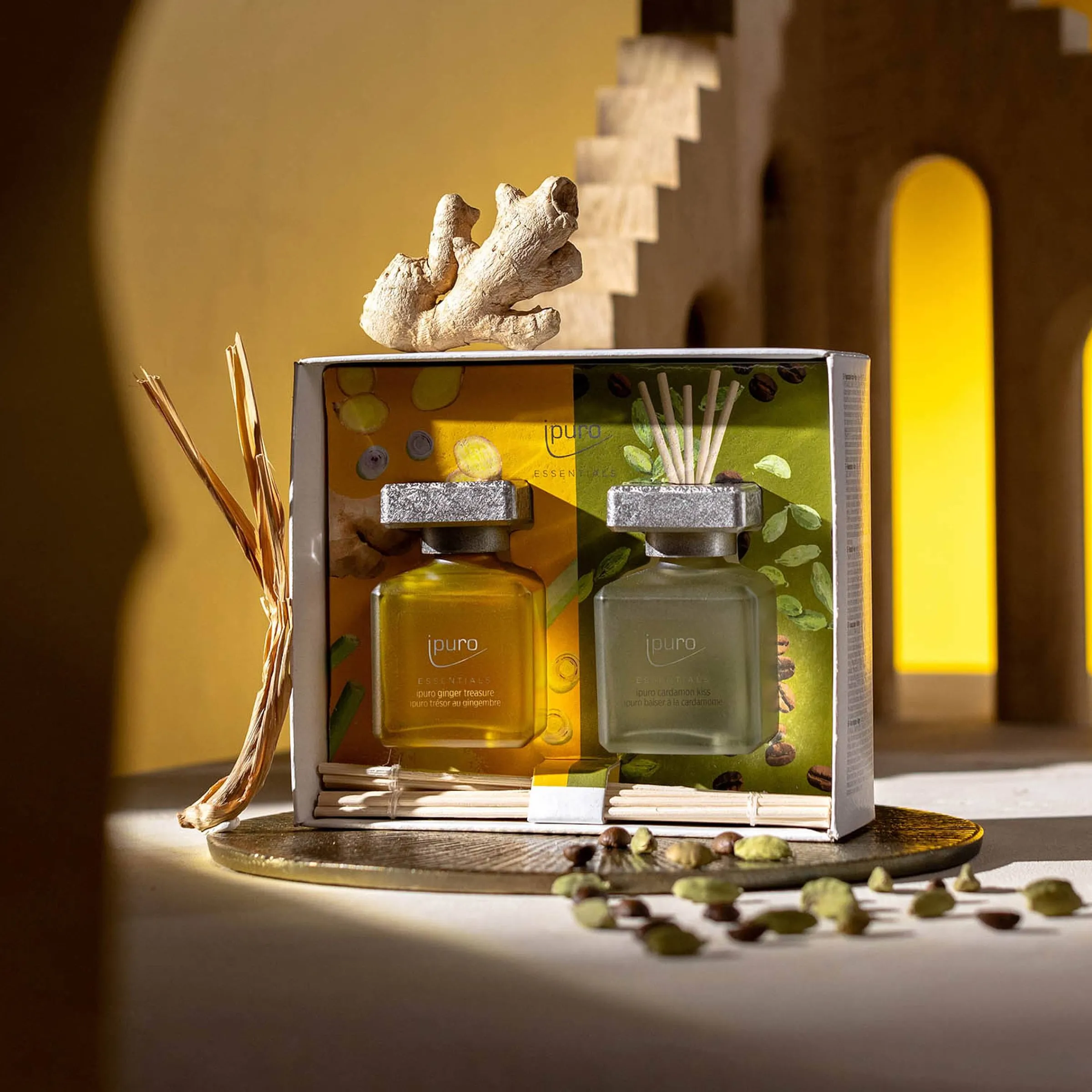 Depot Geschenkideen^Essentials Raumduft-Set Cardamom Kiss & Ginger Treasure
