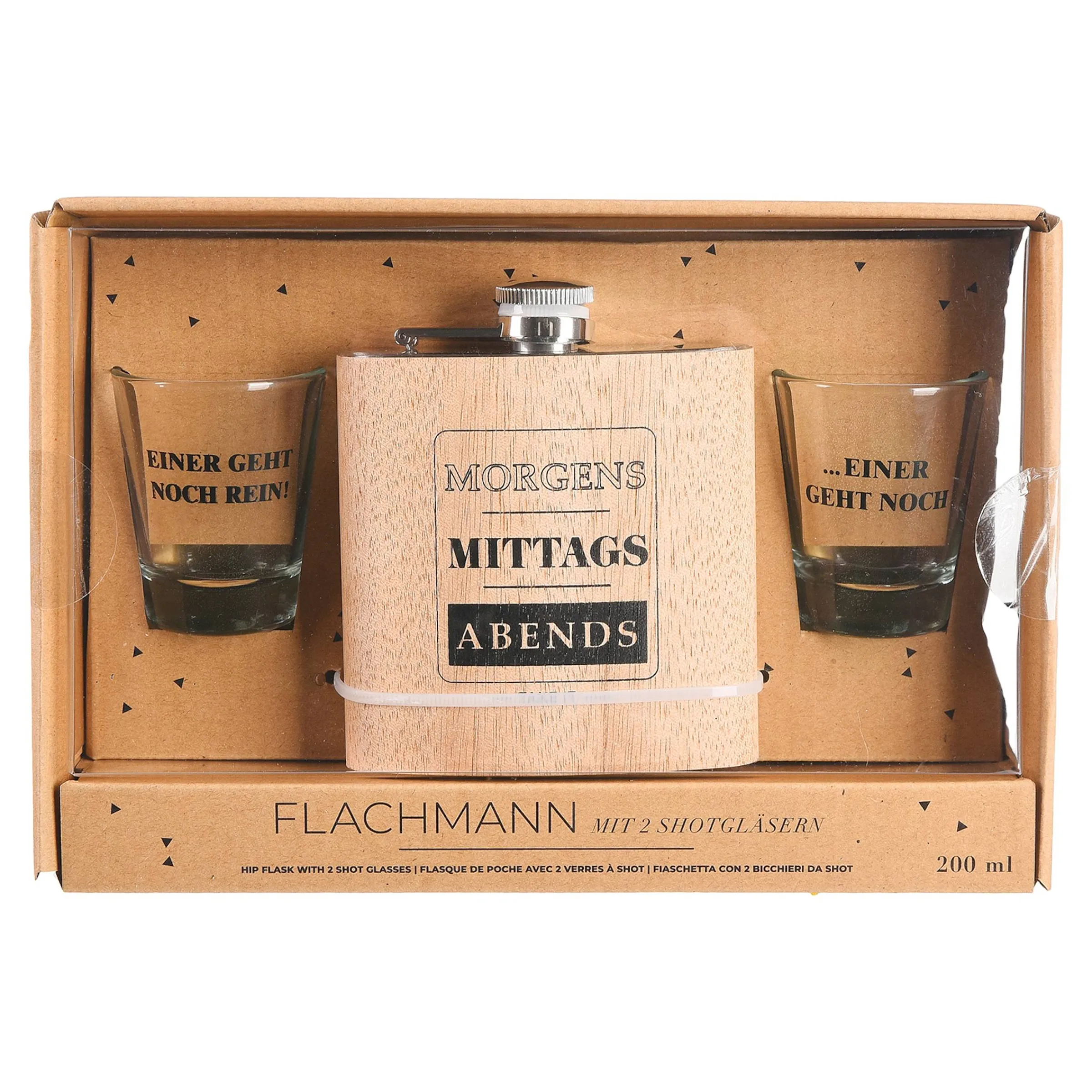 Depot Geschenkideen^Flachmann Mit SchnapsGläsern