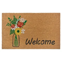 Depot Geschenkideen^Fusmatte Welcome & Flowers