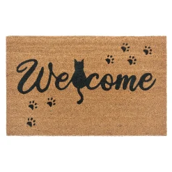 Depot Geschenkideen^Fusmatte Welcome Cat