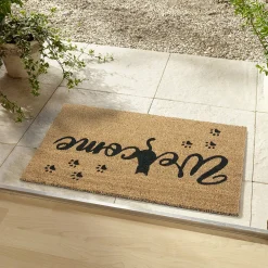 Depot Geschenkideen^Fusmatte Welcome Cat