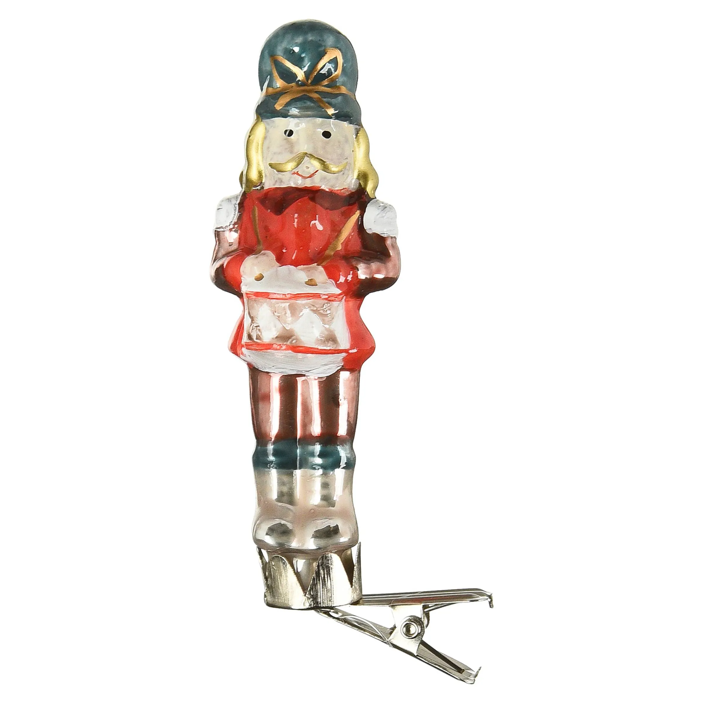 Depot Adventskranz-Deko^Glas-Baumschmuck Nussknacker Auf Clip