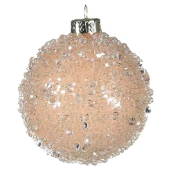 Depot Adventskranz-Deko^Glas-Mini-Weihnachtskugel Glimmer Pearls