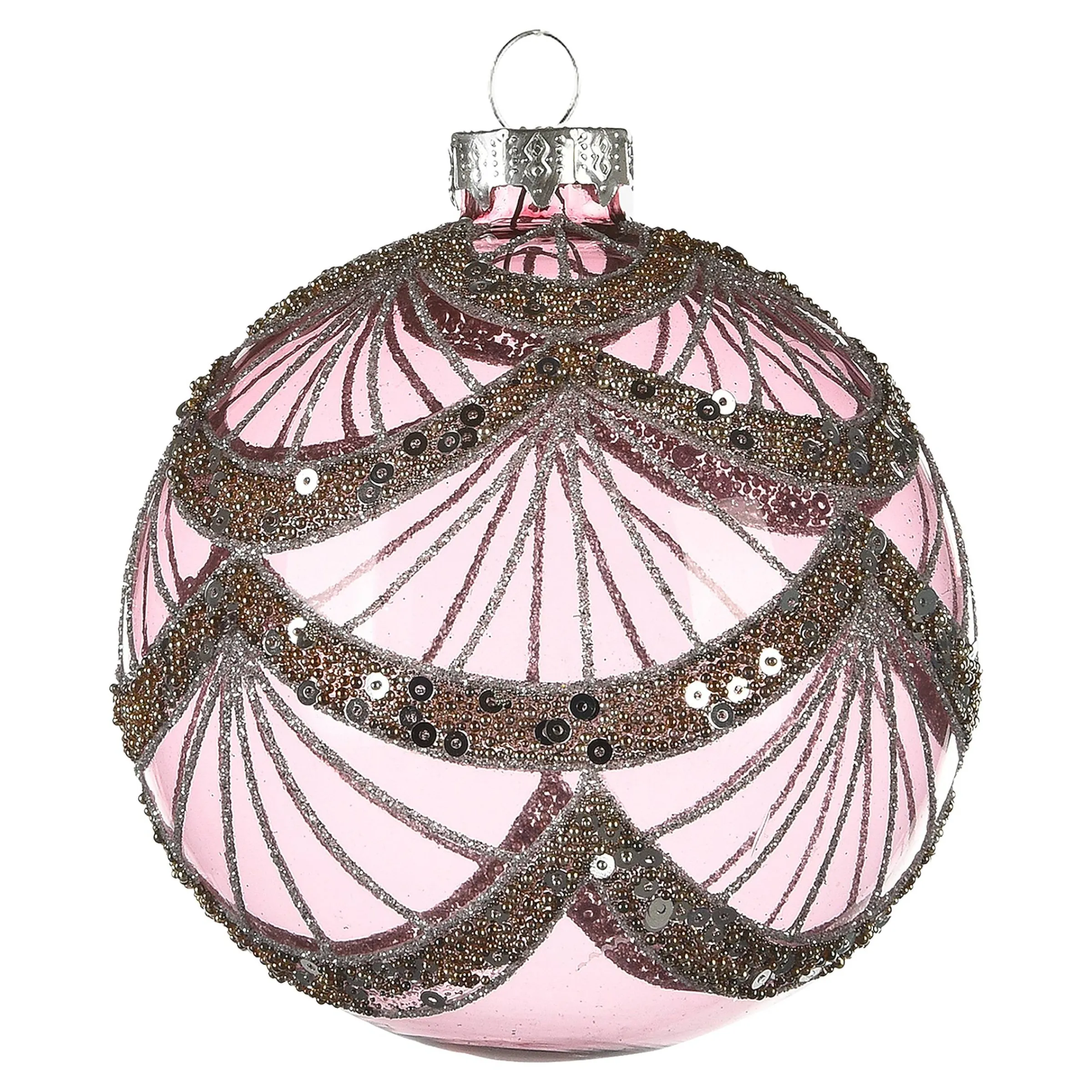 Depot Kugeln & Baumspitzen^Glas-Weihnachtskugel Adeco