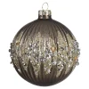 Depot Kugeln & Baumspitzen^Glas-Weihnachtskugel Diamondsplash