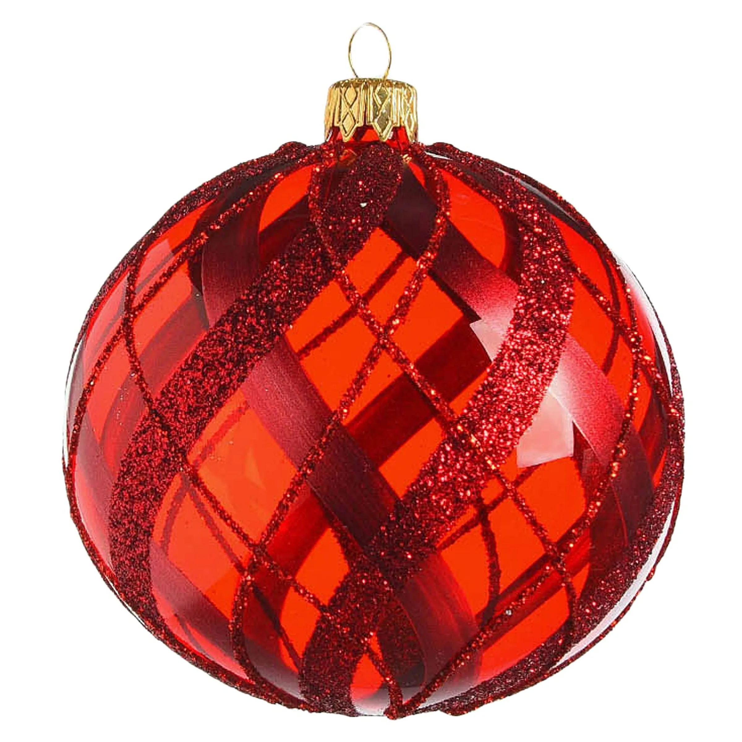 Depot Kugeln & Baumspitzen^Glas-Weihnachtskugel Doublecheck
