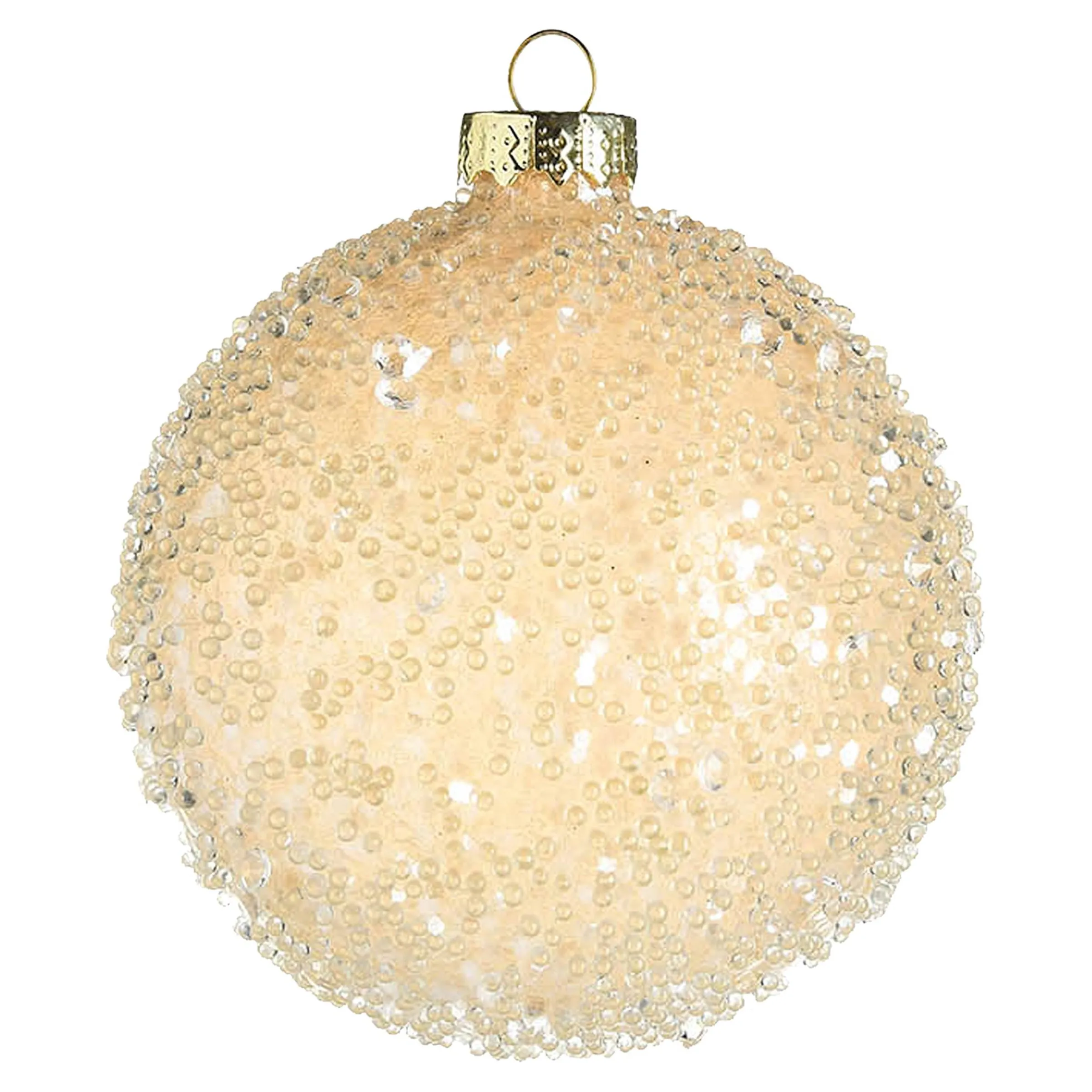 Depot Kugeln & Baumspitzen^Glas-Weihnachtskugel Glimmer Pearls