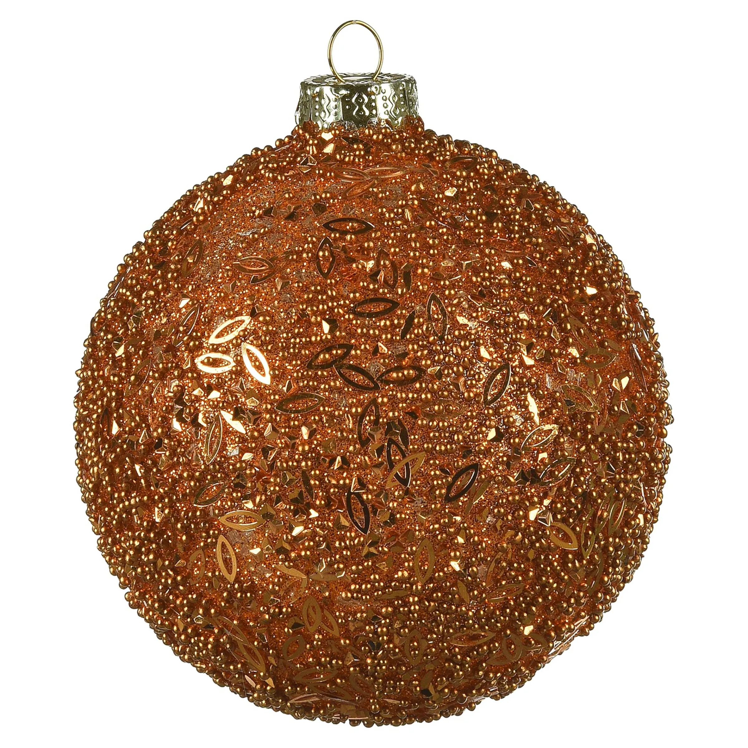 Depot Kugeln & Baumspitzen^Glas-Weihnachtskugel Glittergranulat