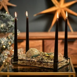Depot Kugeln & Baumspitzen^Glas-Weihnachtskugel Glittergranulat