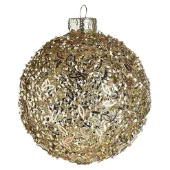 Depot Kugeln & Baumspitzen^Glas-Weihnachtskugel Glittergranulat