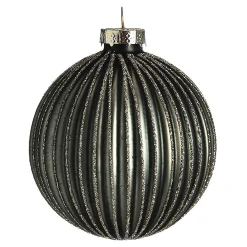 Depot Kugeln & Baumspitzen^Glas-Weihnachtskugel Glitterstripe