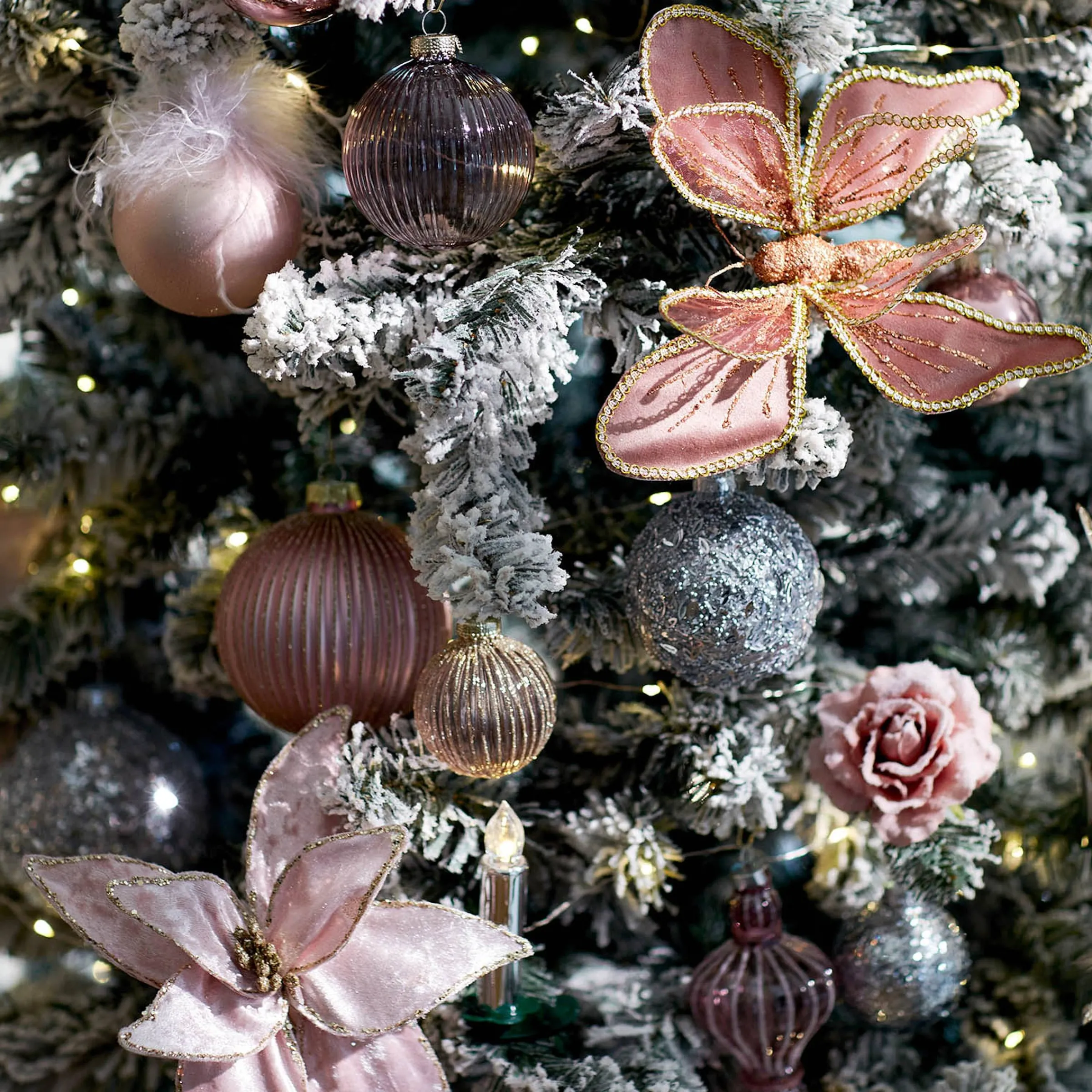 Depot Kugeln & Baumspitzen^Glas-Weihnachtskugel Glittergranulat