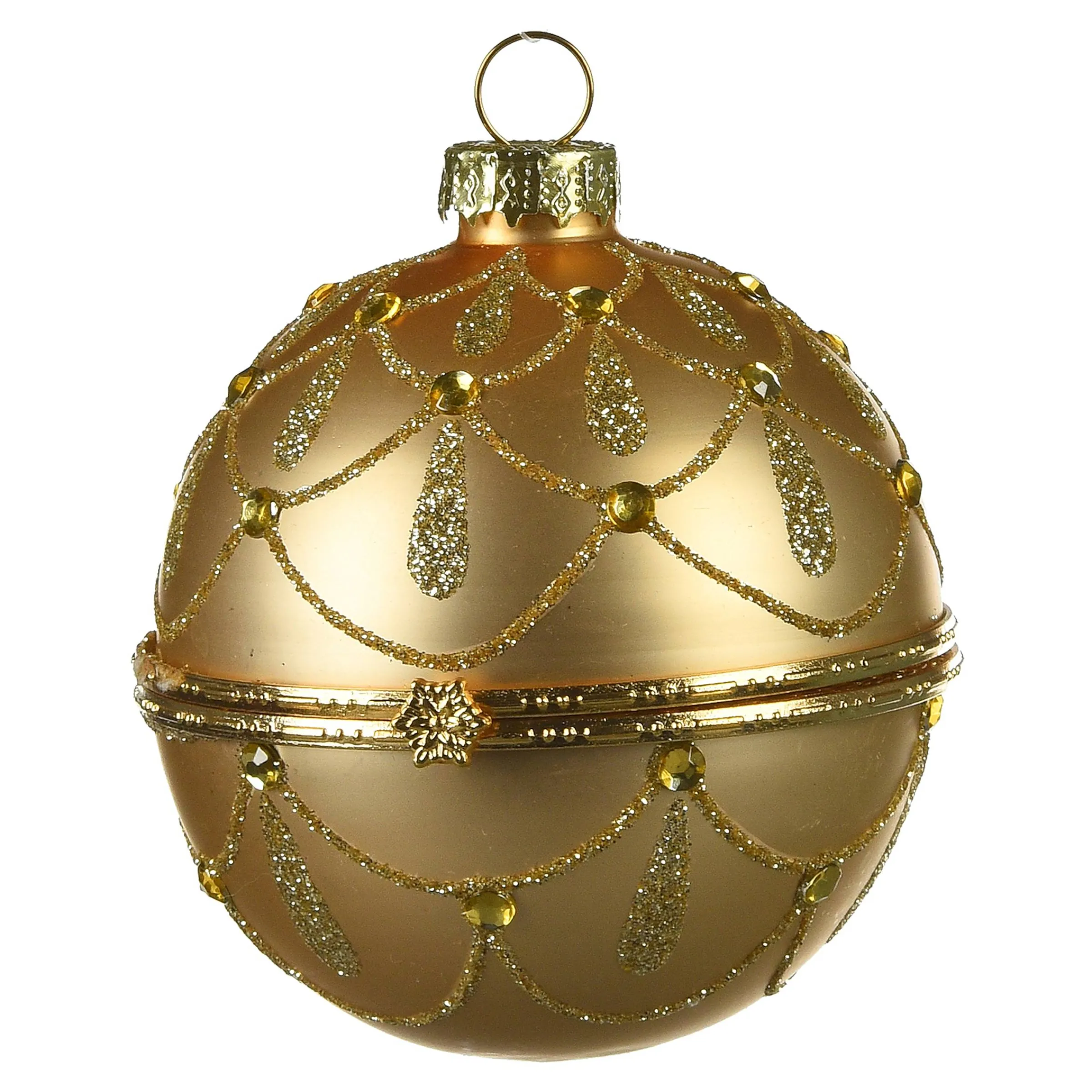 Depot Kugeln & Baumspitzen^Glas-Weihnachtskugel Medaillon