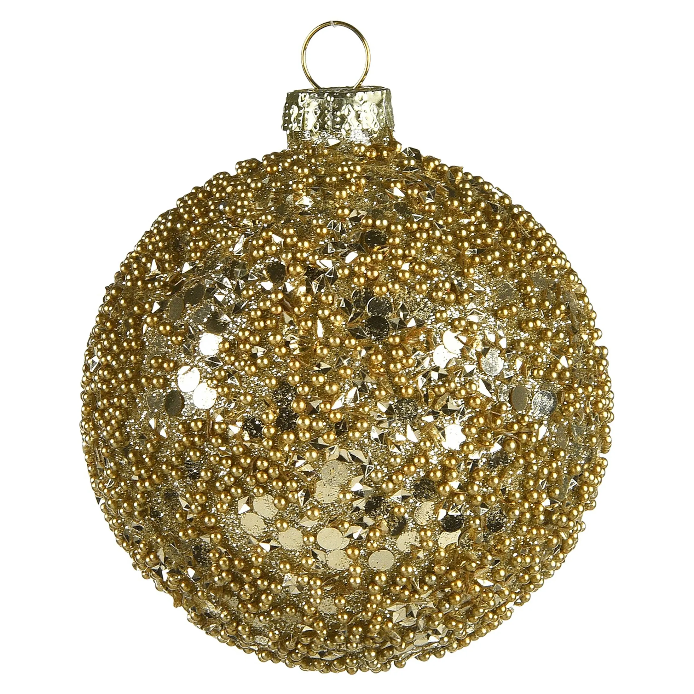 Depot Kugeln & Baumspitzen^Glas-Weihnachtskugel Roundgranulat