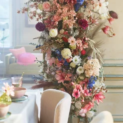 Depot Adventskranz-Deko^Glitzer-Kunstblume Hortensie