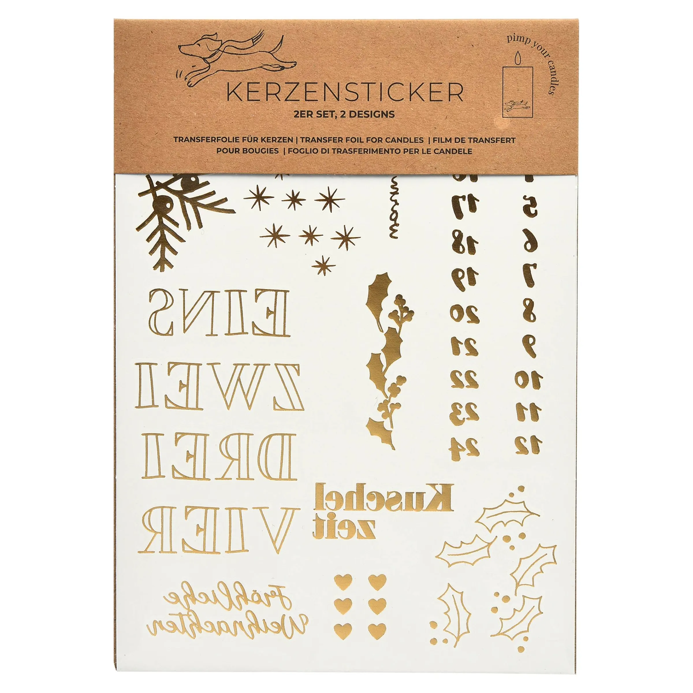 Depot Adventskerzen^Kerzen-Set Advent Mit Kerzenstickern