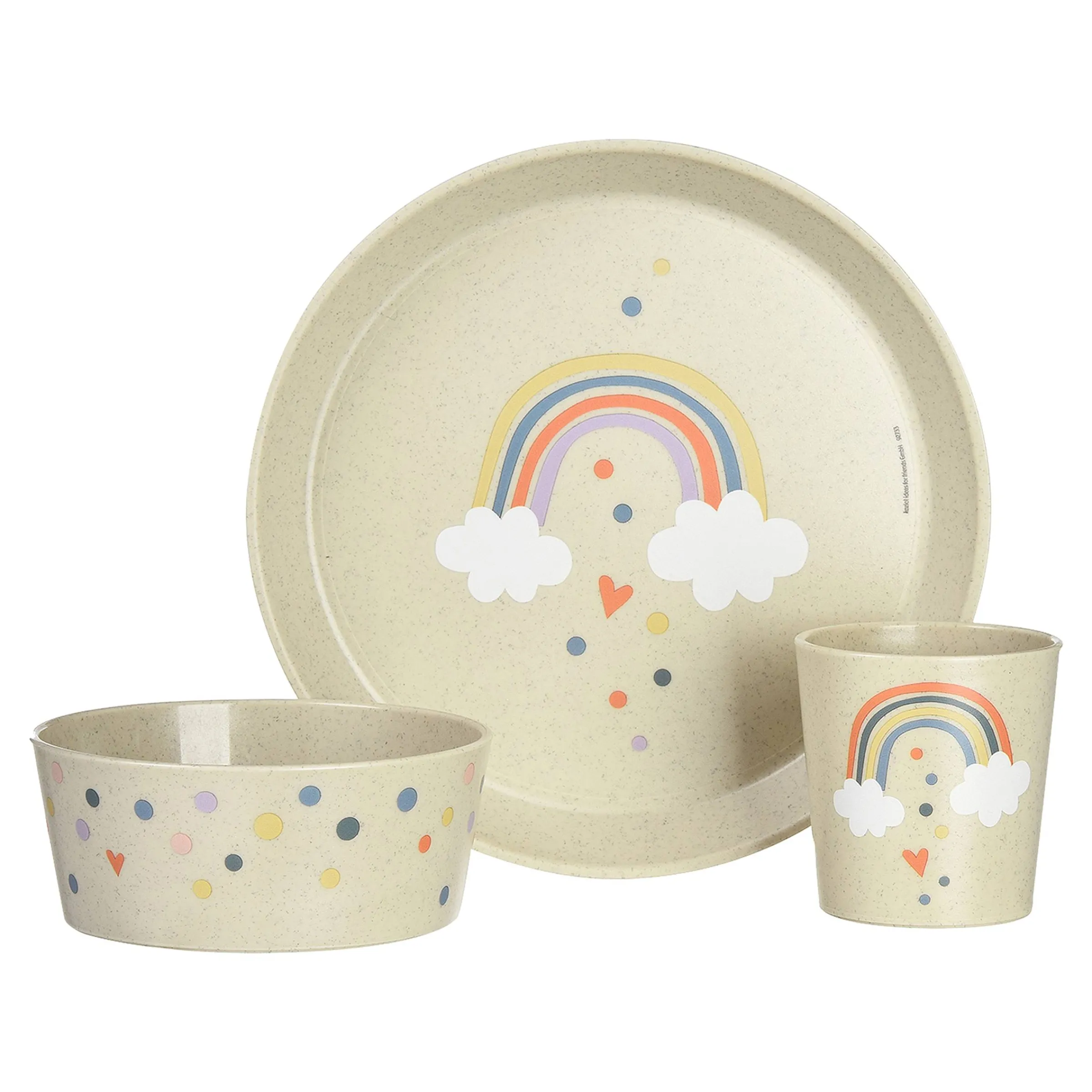 Depot Geschenkideen^Kinder-Geschirr-Set Rainbow
