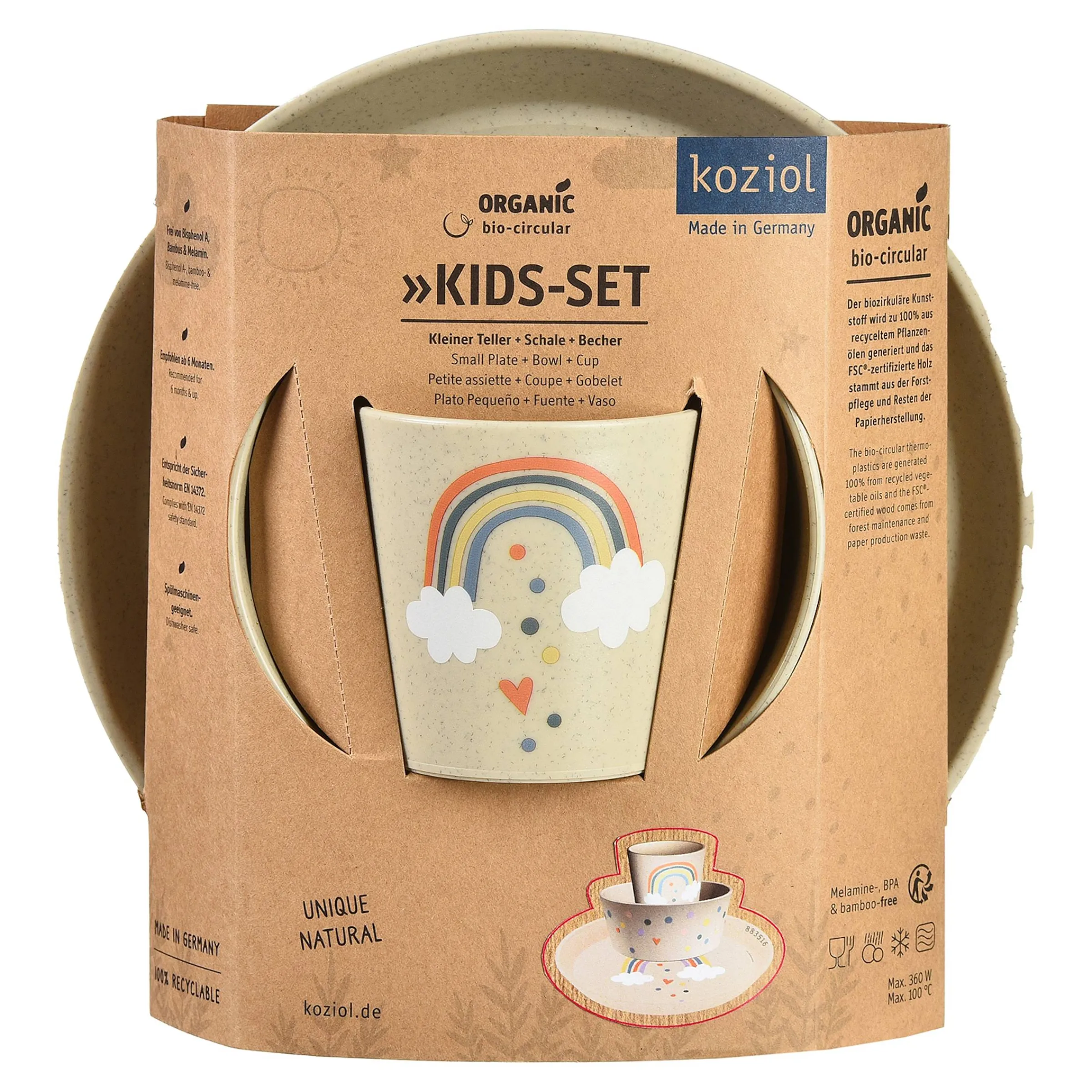 Depot Geschenkideen^Kinder-Geschirr-Set Rainbow