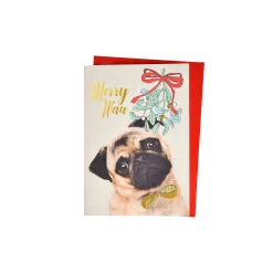 Depot Weihnachtskarten^Klappkarte Mops
