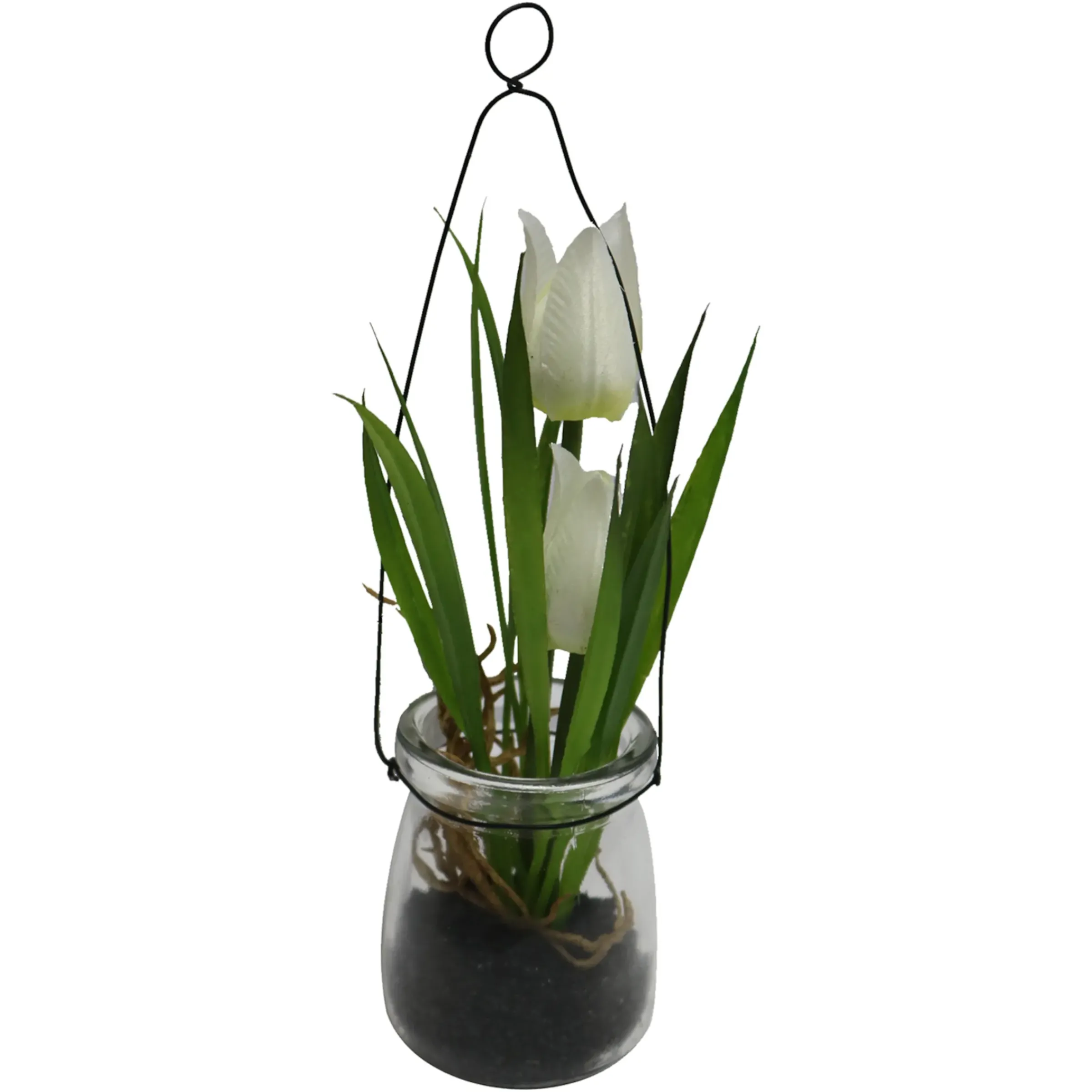 Depot Kunstblume Tulpe In Glasvase> Kunstpflanzen