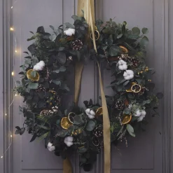 Depot Adventskranze & Zubehör^Kunstkranz Eukalyptus
