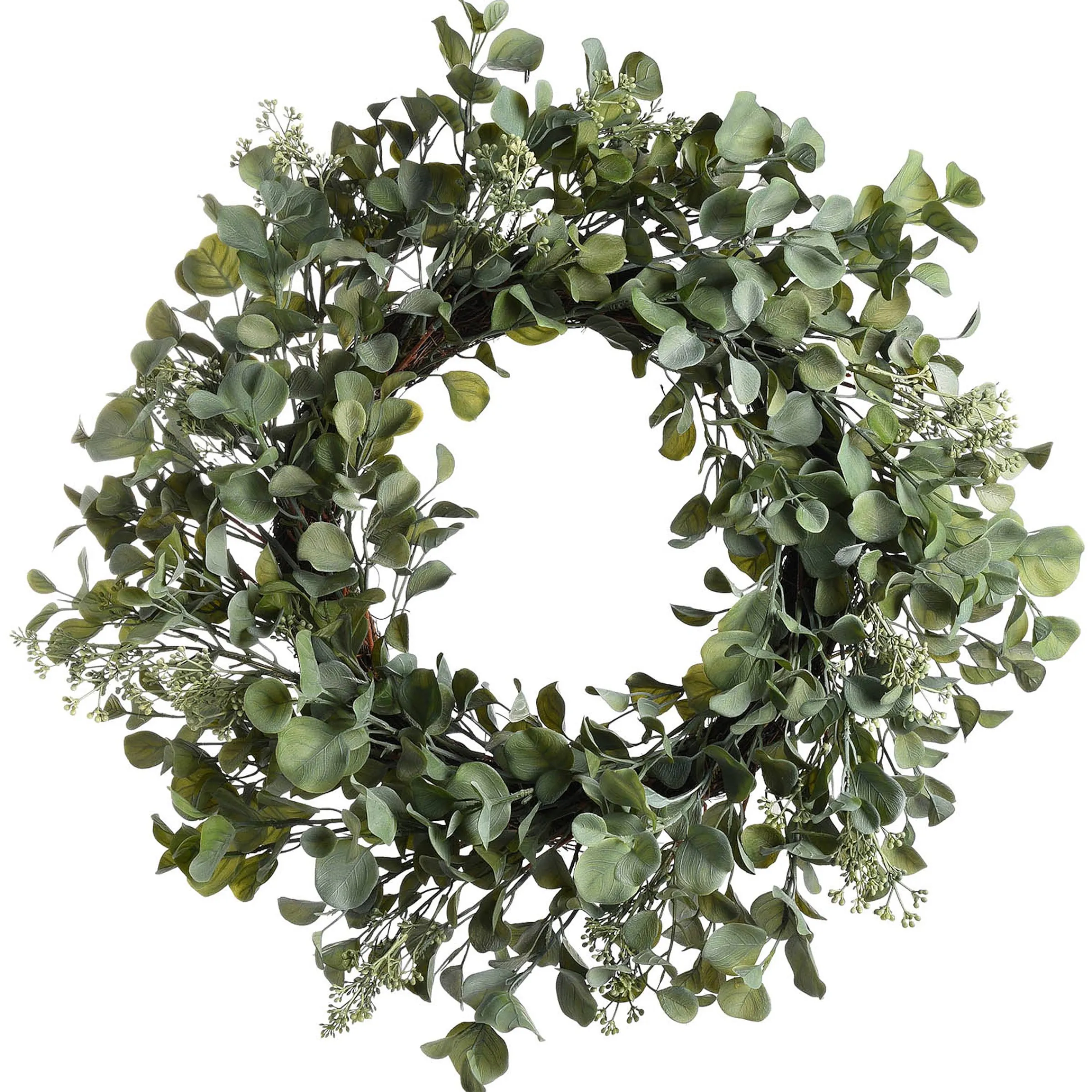 Depot Adventskranze & Zubehör^Kunstkranz Eukalyptus