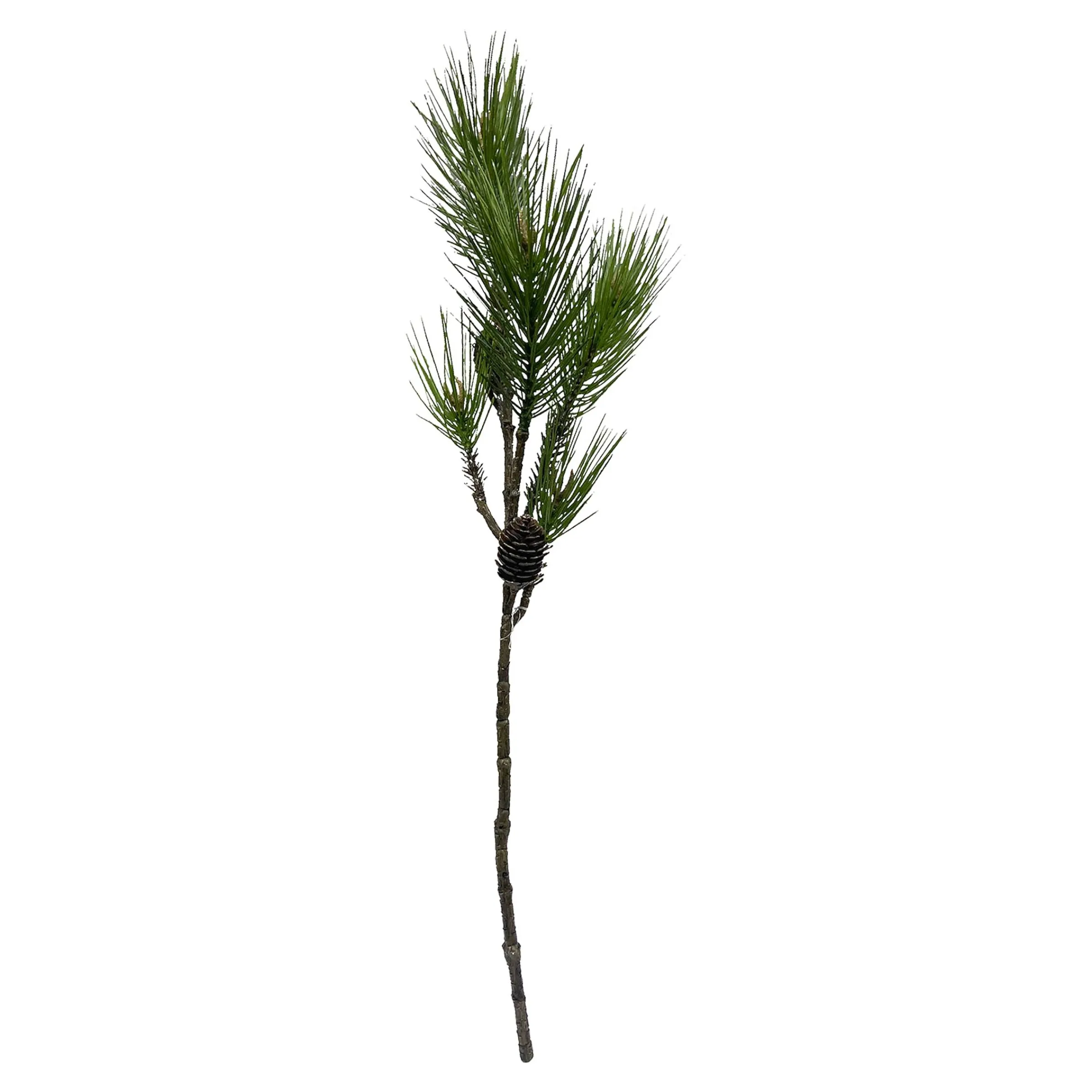 Depot Adventskranz-Deko^Kunst-Zweig Pinie Mit Zapfen
