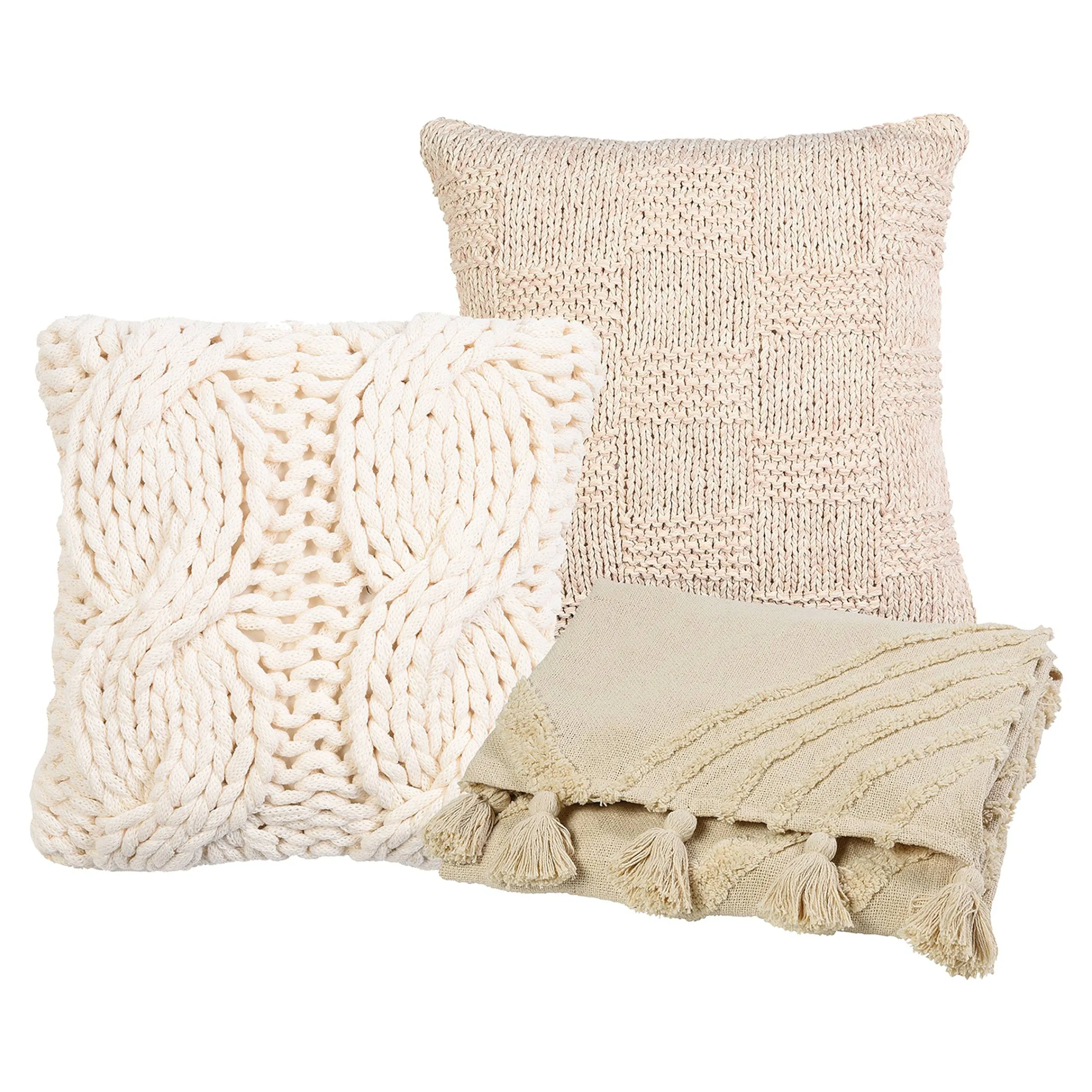 Depot Decken, Felle & Mehr^Kuschel-Set Creme Love