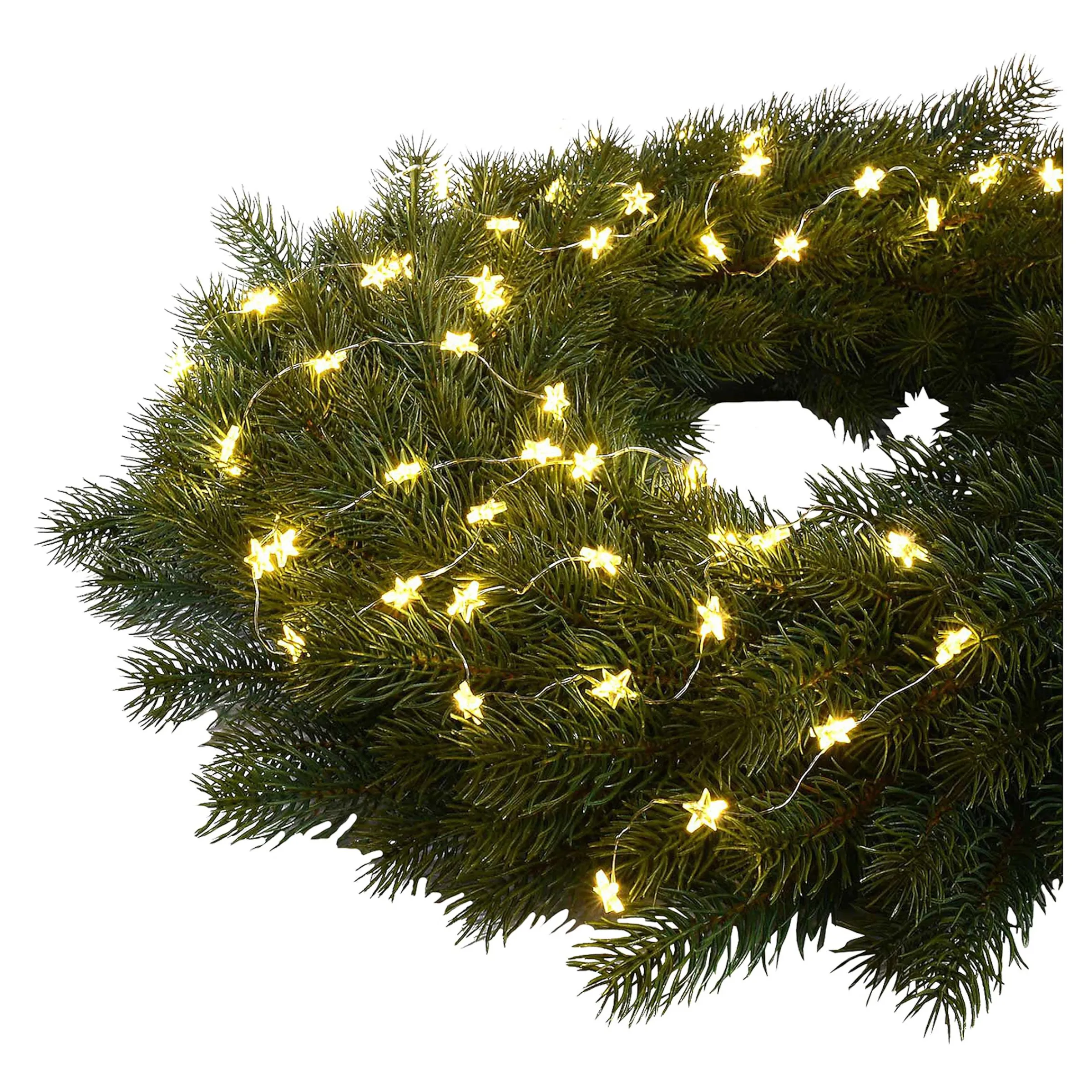 Depot Adventskranz-Deko^Led-Lichterstrang Mini-Sterne