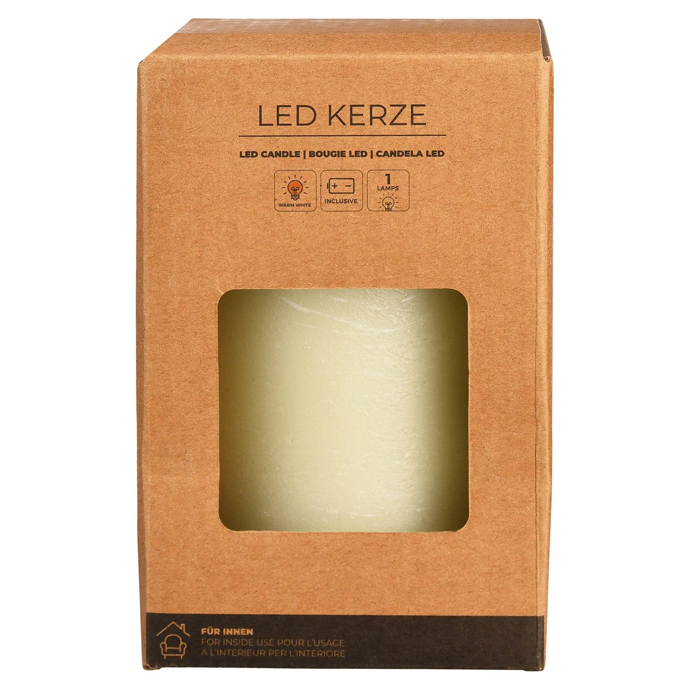 Depot Kerzen^Led-Stumpenkerze